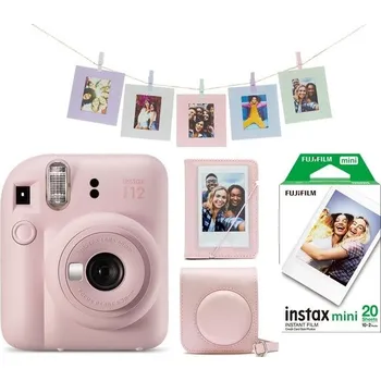 Fujifilm Instax Mini 12, Pink + Mini 12 ACC Kit + 2x 10 film