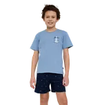 Chlapecké krátké pyžamo Cornette 790/127 Pacific 158/164 Modrá