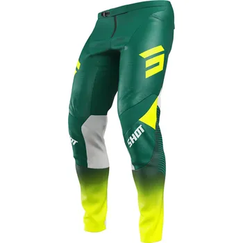 Moto kalhoty Motokrosové kalhoty Shot Contact GP 26 zeleno-neonově žluté 36