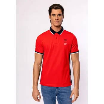 Pánské tričko HEAVY TOOLS PÁNSKÉ TRIČKO POLOKOŠILE DESSON RED L