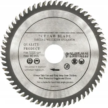 Pilový kotouč Vidiový kotouč na dřevo pila 125 mm x 22,2 x 60T vidiový s karbidem
