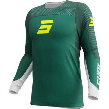 Moto dres Motokrosový dres Shot Contact GP 26 zeleno-neonově žlutý XS