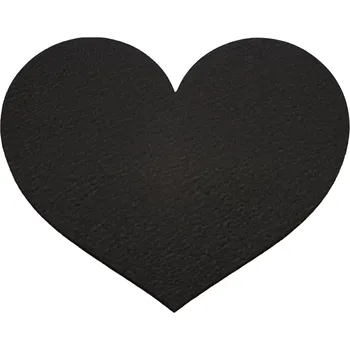 Svatební dekorace Srdíčka 20 ks Barva: černá, velikost: 2 cm