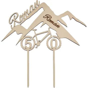 Party dekorace Zápich cyklista