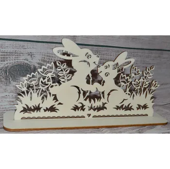 Velikonoční dekorace Stojánek se zajíčky velikost: 10 cm