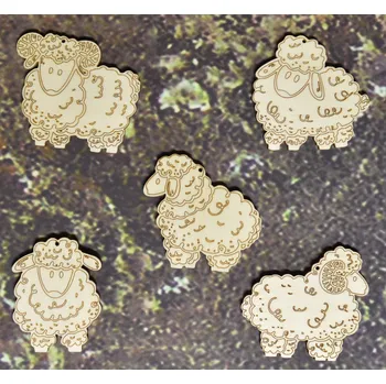 Velikonoční dekorace Ovečky sada 5ks velikost: 5 cm