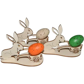 Velikonoční dekorace Zajíček s vozíčkem