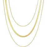 Victoria Filippi Stainless Steel Trojitý ocelový náhrdelník