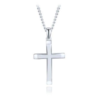 Náhrdelník Moonlit Stříbrný náhrdelník s přívěskem kříže