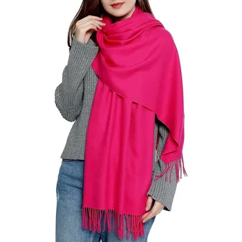Šála Classic Scarf Pink růžová kašmírová šála dámská / pánská štola 30 % kašmír pašmína pashmina