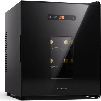 Chlazení Klarstein Silent Vino 51cm 16 Lahví Volně Stojící Vinotéka Černá (10045379)