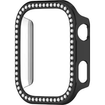 Ostatní příslušenství k chytrým hodinkám Ochranný rámeček s kamínky pro Xiaomi Redmi Watch 6 - Černý