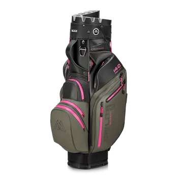 Golfový bag Big Max Dri Lite Silencio 3 Cart Bag, Charcoal/Black/Fuchsia