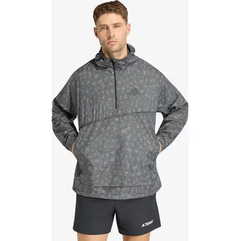 Pánská větrovka Větrovka adidas Xpl Wind Aop Grey Six/ Carbon/ Black M