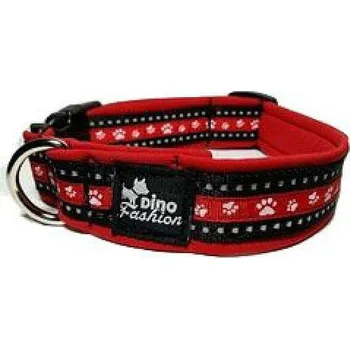 DINOFASHION reflexní červený motiv tlapky50/3cm