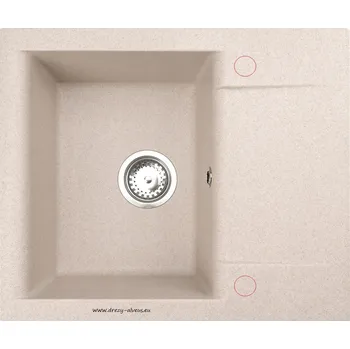 Kuchyňský dřez ALVEUS CZ Alveus GEM 20 + sifon Barva: Béžová
