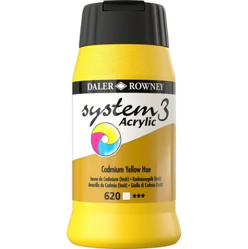 Daler Rowney System3 Akrylová barva Cadmium Yellow Hue 500 ml 1 ks