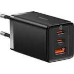 Baseus GaN5 Pro rychlonabíjecí adaptér 2x USB-C + USB-A 65W černá
