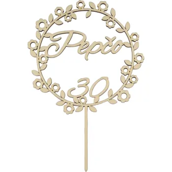 Party dekorace Zápich do dortu - s vlastním textem