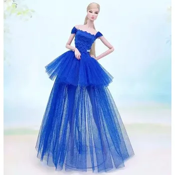 Princeznovské a svatební šatičky pro panenky Barbie (30 cm) Barva: 3