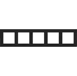 Rámeček 5 násobný černá matná KONTAKT SIMON TR5/149
