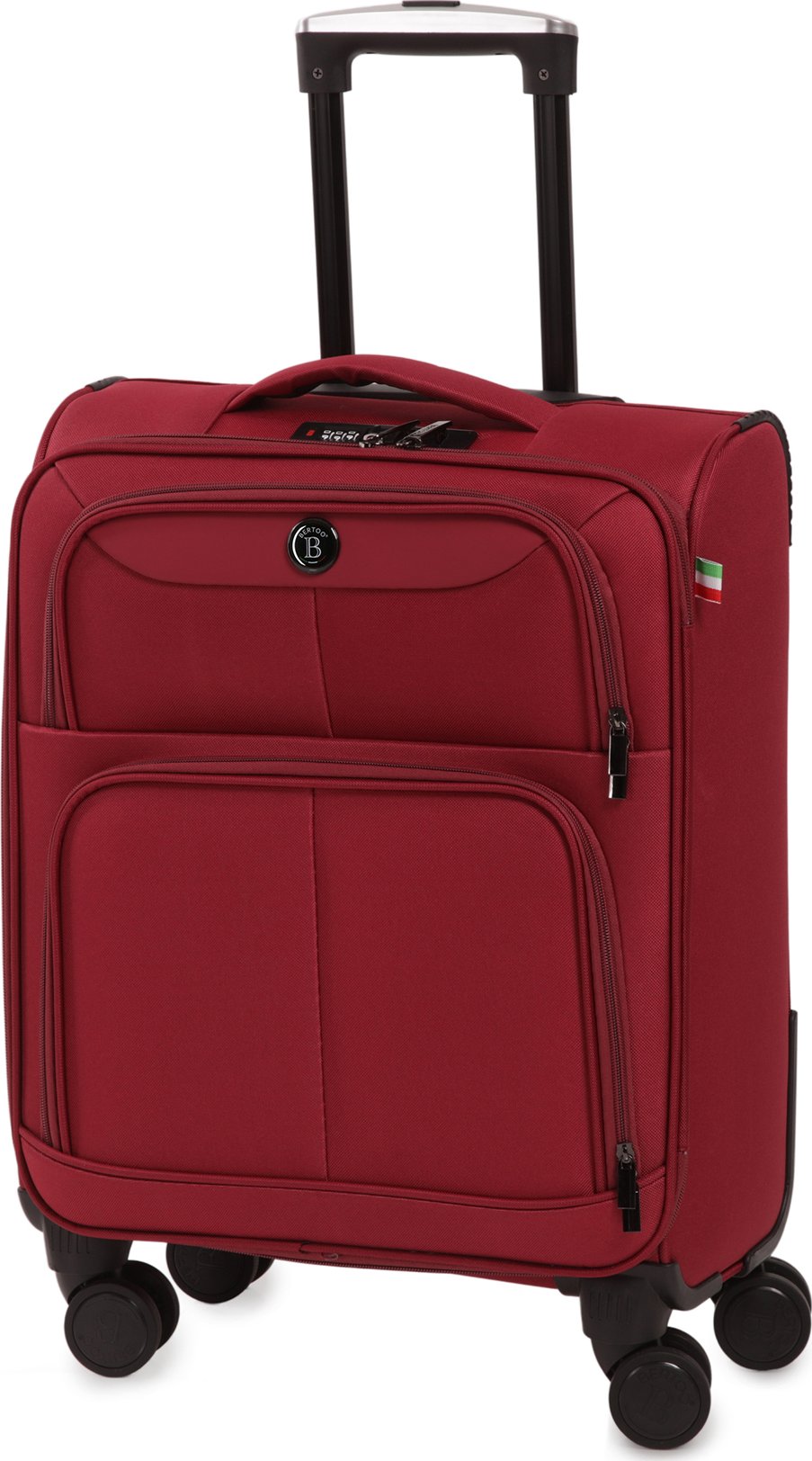 Kabinový kufr BERTOO Bolzano pro Ryanair - červený 42 l, 55x40x20 cm, S