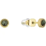 Náušnice ocelové s africkým tyrkysem 41016.3