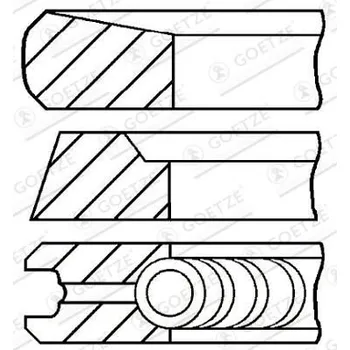 Motor automobilu Sada pístních kroužků GOETZE ENGINE 08-436100-00