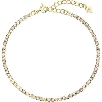 Šperk Jemný pozlacený tenisový náramek 13095.1