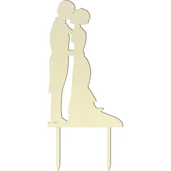 Svatební dekorace Zápich nevěsty a ženicha při polibku