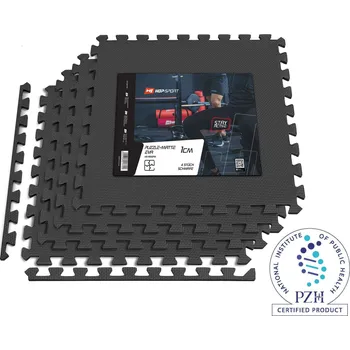 Zátěžová podložka Hop Sport Podložka puzzle EVA 120 x 120 cm 4 ks černá