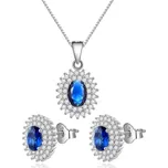 Olivie Stříbrná sada šperků SAFÍR 7015