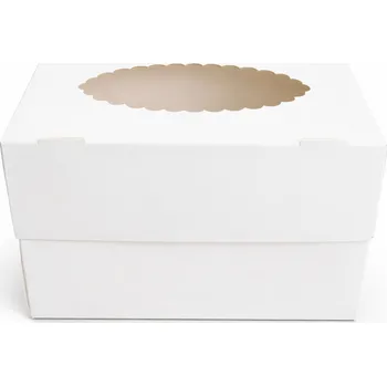 Krabička na výslužku Cake star krabička na 2ks cupcakes nebo dezerty bez vložky 16 x 10 x 10 cm