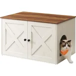 Feandrea Rustic skříňka na kočičí toaletu 80 x 50 x 53 cm