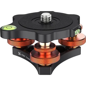 Stativ K&F Camera Leveler for Tripod Head, Aluminum Adjusting Tripod Head,Adjustment angle: +/-5°, maximum