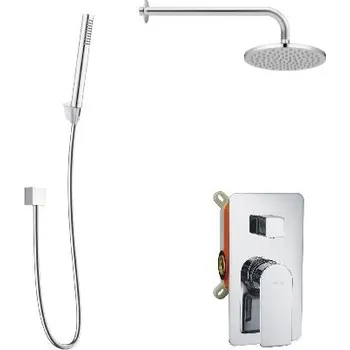 Sprchový set kielle Vega - Sprchový set s baterií pod omítku, pro 2 spotřebiče, s příslušenstvím EcoSpare a tělesem, chrom 20618SP100