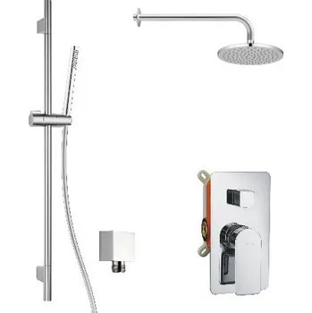 Sprchový set kielle Vega - Sprchový set s baterií pod omítku, pro 2 spotřebiče, s příslušenstvím EcoSpare a tělesem, chrom 20618SP60