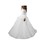 Dětské šaty Aibaowedding celé bílé vel. 158