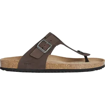 Pánské žabky Nubukové žabky Geox U SANDAL GHITA U159VD00032C6024 hnědá 89X, EUR 42