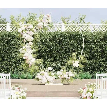 Opora na rostlinu vidaXL Svatební oblouk Bílá 195 x 35 x 211 cm Ocel [42023033]