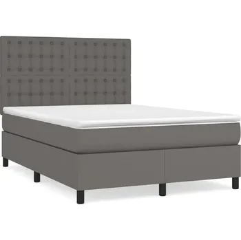 Postel Jednolůžková dřevěná postel VidaXL 140x190 cm bílá