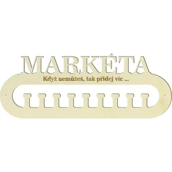 věšák na medaile Dřevěný držák na medaile Varianta: s otvory pro zavěšení