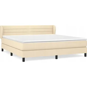 Postel Jednolůžková dřevěná postel VidaXL 180x200 cm, béžová