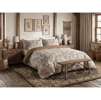 Povlečení Mikroflanelové povlečení MINARO béžové Rozměr povlečení: 70 x 90 cm | 140 x 200 cm