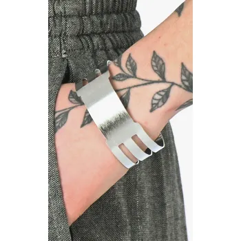 Náramek Kovový náramek SILVER&nbsp;BAND&nbsp;NO&nbsp;PATINA