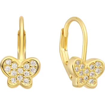 Náušnice Olivie Dětské stříbrné náušnice MOTÝLEK 10014 Ag 925; ≤1,8 g.