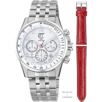 Hodinky ETT Eco Tech Time ETT EGS-11612-42MS Professional Solar Radio Controlled Chronograph 43mm 10ATM