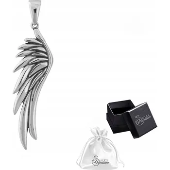 Přívěsek Přívěsek ze stříbra ryzost 925 , módní oxidované andělské křídlo