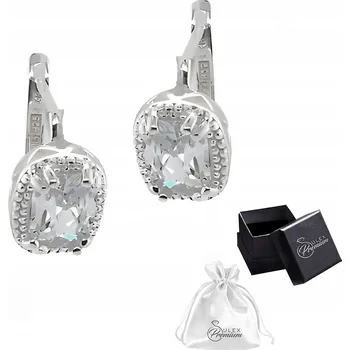 Náušnice Stříbrné náušnice ryzost 925 Elegantní Náušnice se zirkony jako Dárek Pro Ni