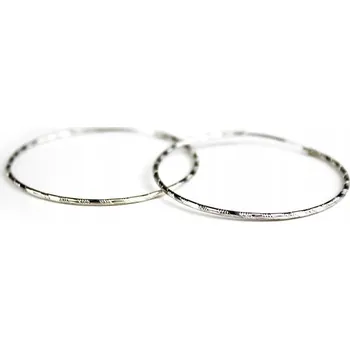 Náušnice Stříbrné náušnice kruhy 45mm